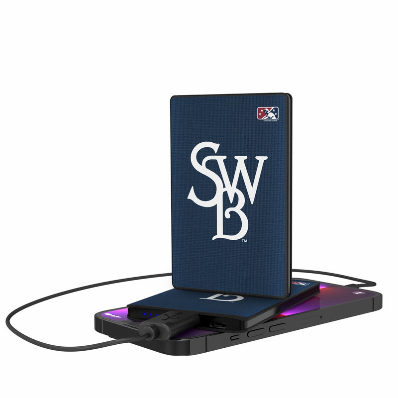 Scranton/Wilkes-Barre RailRiders Solid 2500mAh Credit Card Powerbank