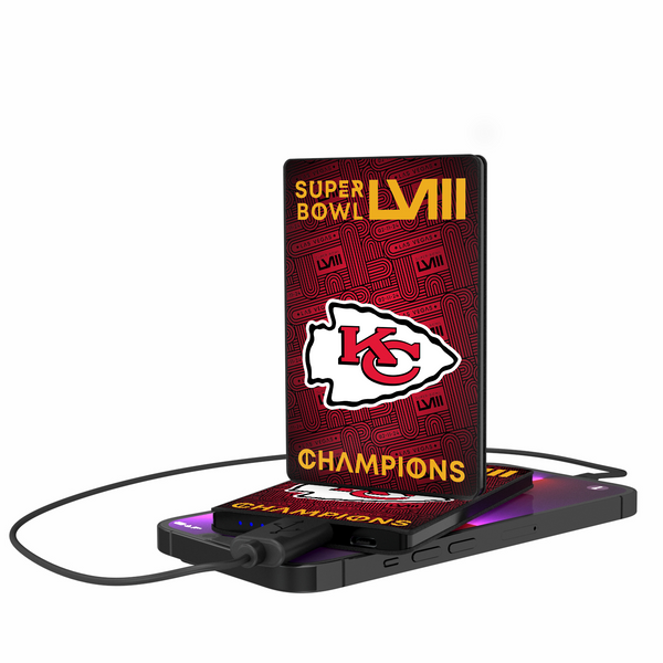 Kansas City Chiefs 2024 Super Bowl 2500mAh Credit Card Powerbank