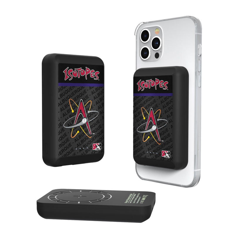 Albuquerque Isotopes Endzone Plus Wireless Mag Power Bank