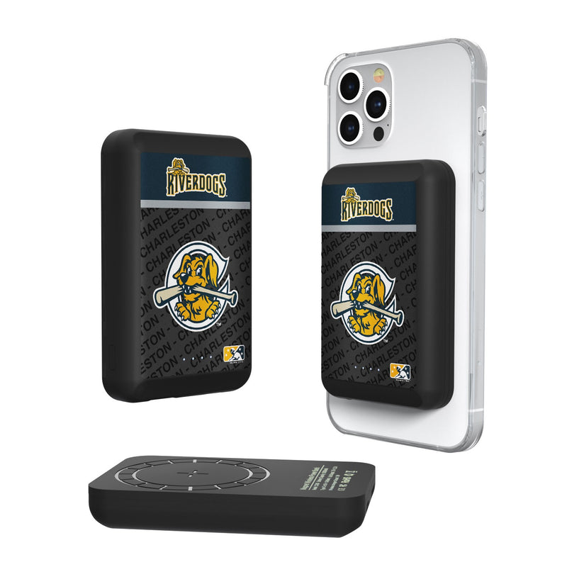 Charleston RiverDogs Endzone Plus Wireless Mag Power Bank