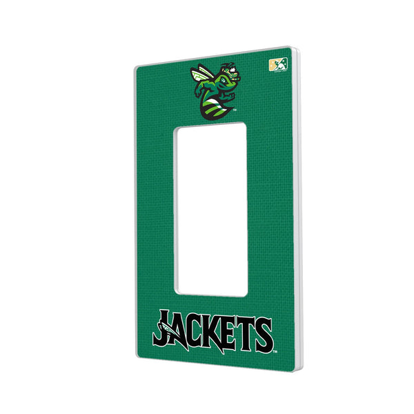 Augusta GreenJackets Solid Hidden-Screw Light Switch Plate - Single Rocker