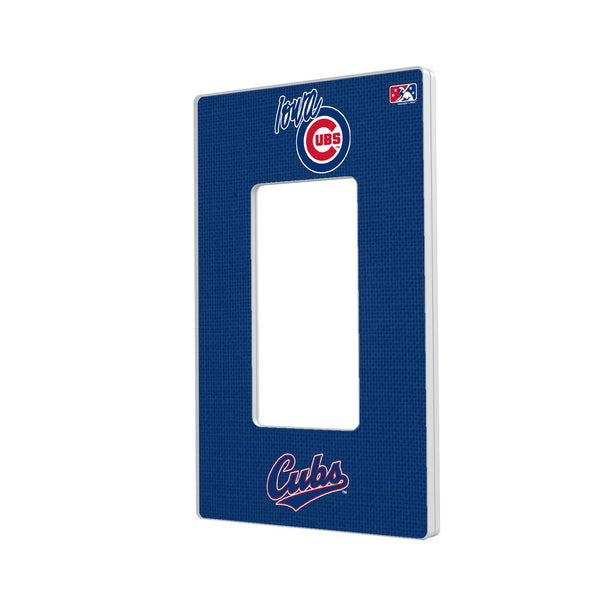 Iowa Cubs Solid Hidden-Screw Light Switch Plate - Single Rocker