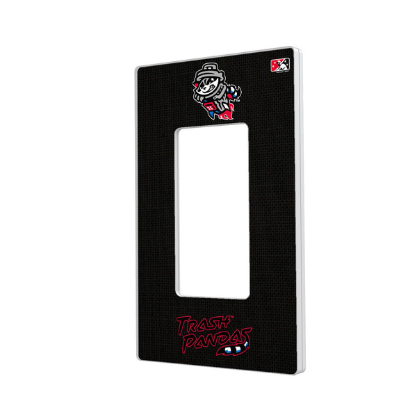 Rocket City Trash Pandas Solid Hidden-Screw Light Switch Plate - Single Rocker