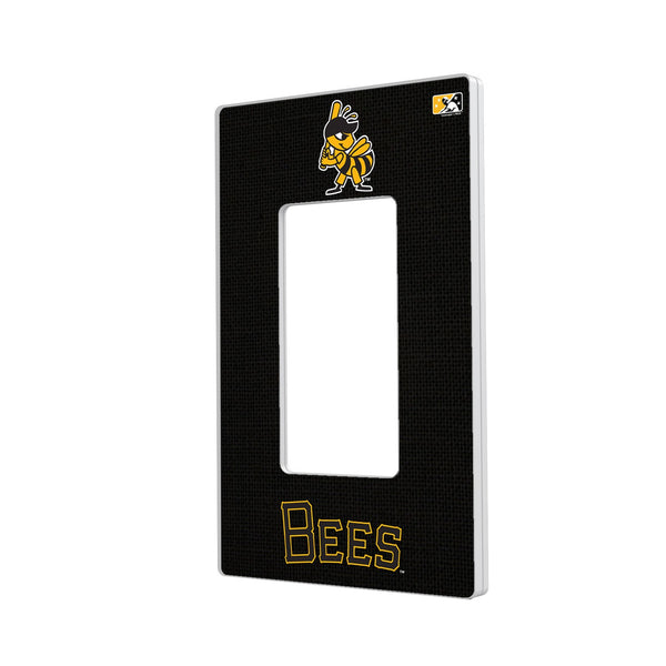 Salt Lake Bees Solid Hidden-Screw Light Switch Plate - Single Rocker