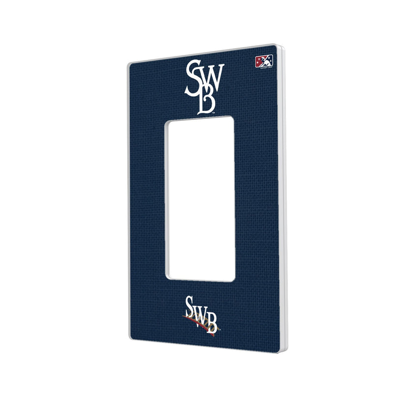 Scranton/Wilkes-Barre RailRiders Solid Hidden-Screw Light Switch Plate - Single Rocker