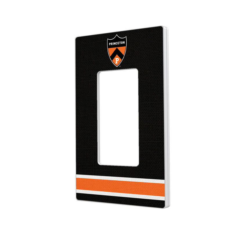 Princeton Tigers Stripe Hidden-Screw Light Switch Plate - Single Rocker