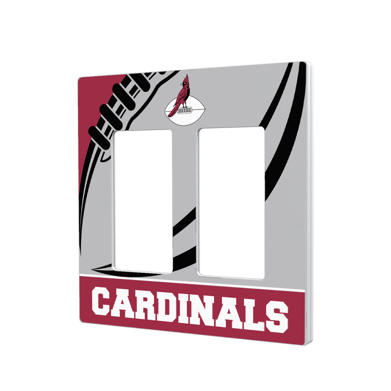 Chicago Cardinals 1947-1959 Historic Collection Passtime Hidden-Screw Light Switch Plate - Double Rocker