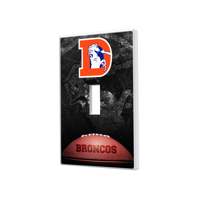 Denver Broncos 1993-1996 Historic Collection Legendary Hidden-Screw Light Switch Plate - Single Toggle