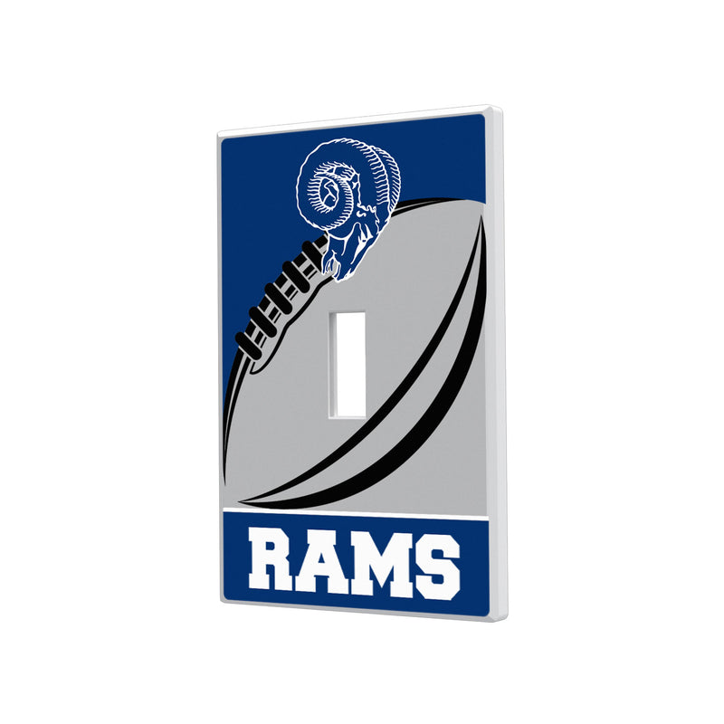 Los Angeles Rams Passtime Hidden-Screw Light Switch Plate - Single Toggle