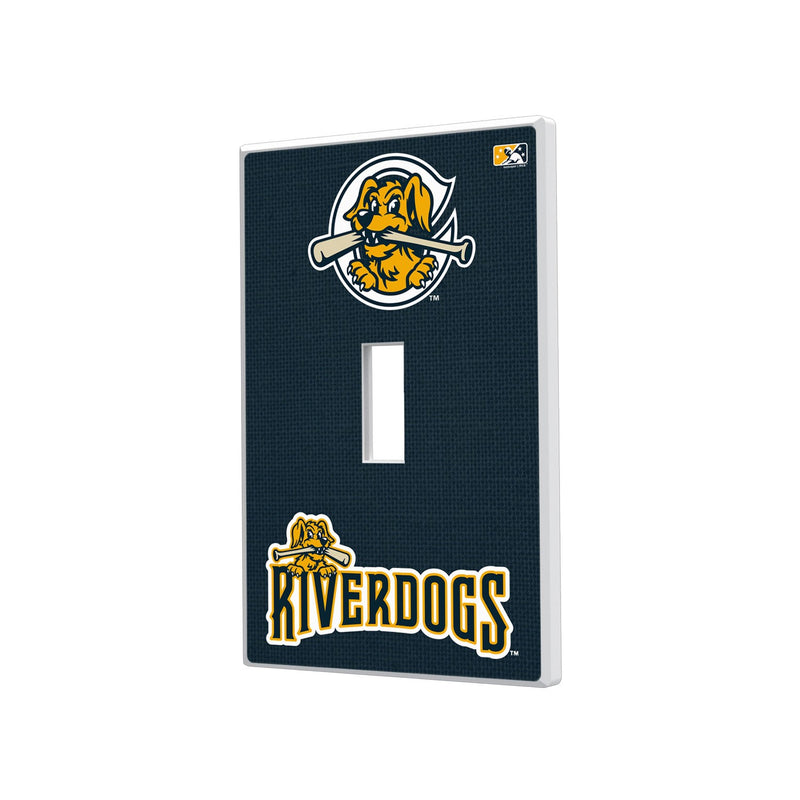 Charleston RiverDogs Solid Hidden-Screw Light Switch Plate - Single Toggle