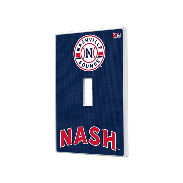 Nashville Sounds Solid Hidden-Screw Light Switch Plate - Single Toggle