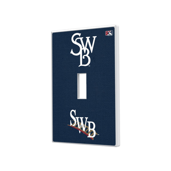 Scranton/Wilkes-Barre RailRiders Solid Hidden-Screw Light Switch Plate - Single Toggle