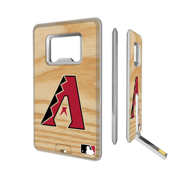 Arizona Diamondbacks Wood Bat Credit Card USB Drive with Bottle Opener 32GB