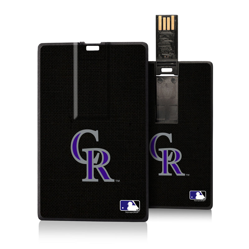 Colorado Rockies Rockies Solid Credit Card USB Drive 16GB