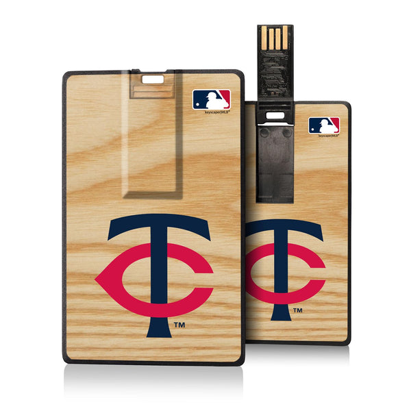 Minnesota Twins Wood Bat Credit Card USB Drive 32GB