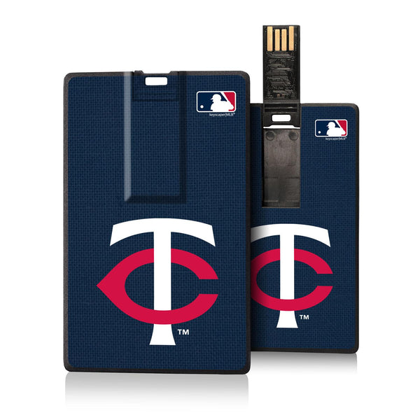 Minnesota Twins Twins Solid Credit Card USB Drive 16GB