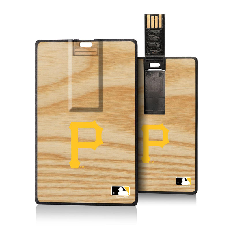 Pittsburgh Pirates Wood Bat Credit Card USB Drive 32GB