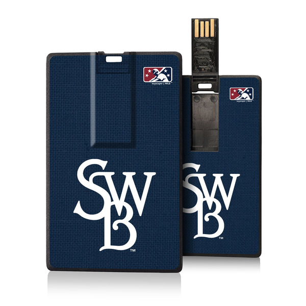 Scranton/Wilkes-Barre RailRiders Solid Credit Card USB Drive 32GB