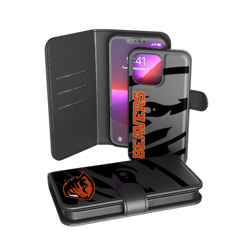 Oregon State Beavers Tilt iPhone Wallet Case