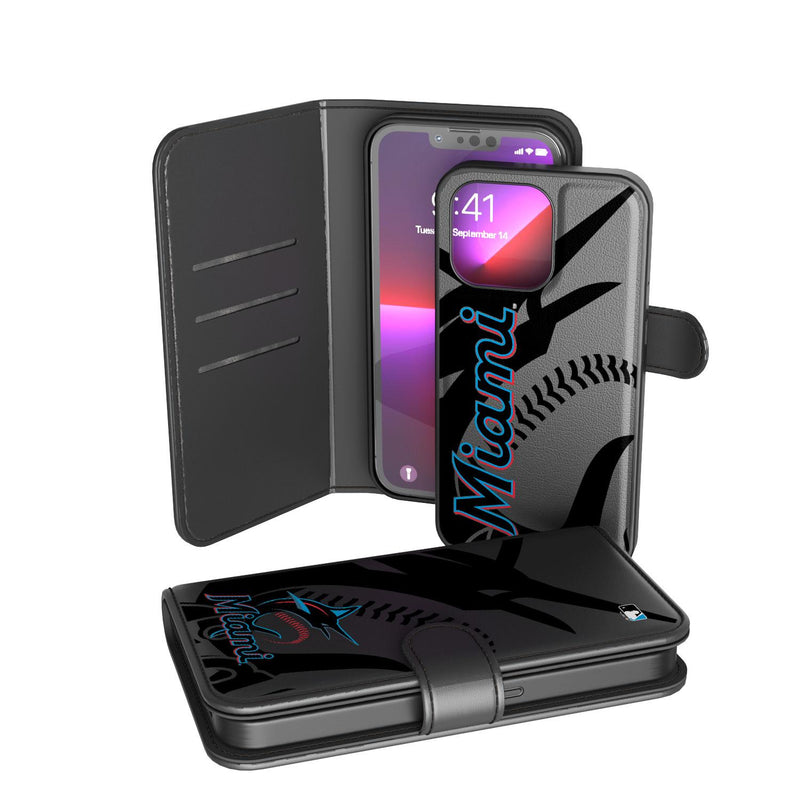 Miami Marlins Tilt iPhone Wallet Case