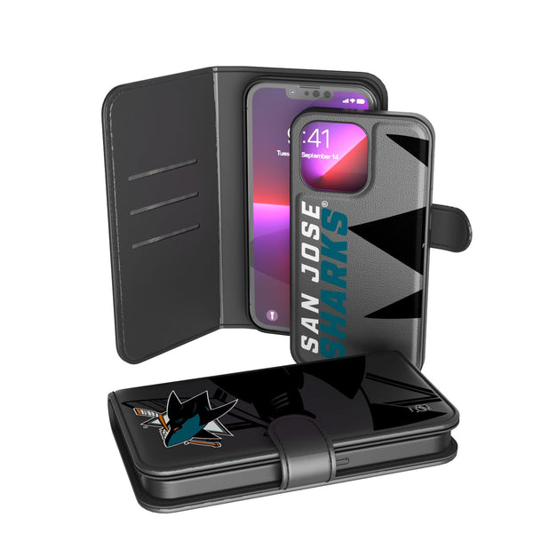 San Jose Sharks Tilt iPhone Wallet Case