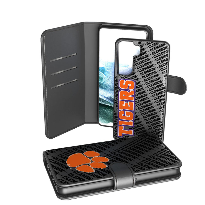 Clemson Tigers Tilt Galaxy Wallet Case