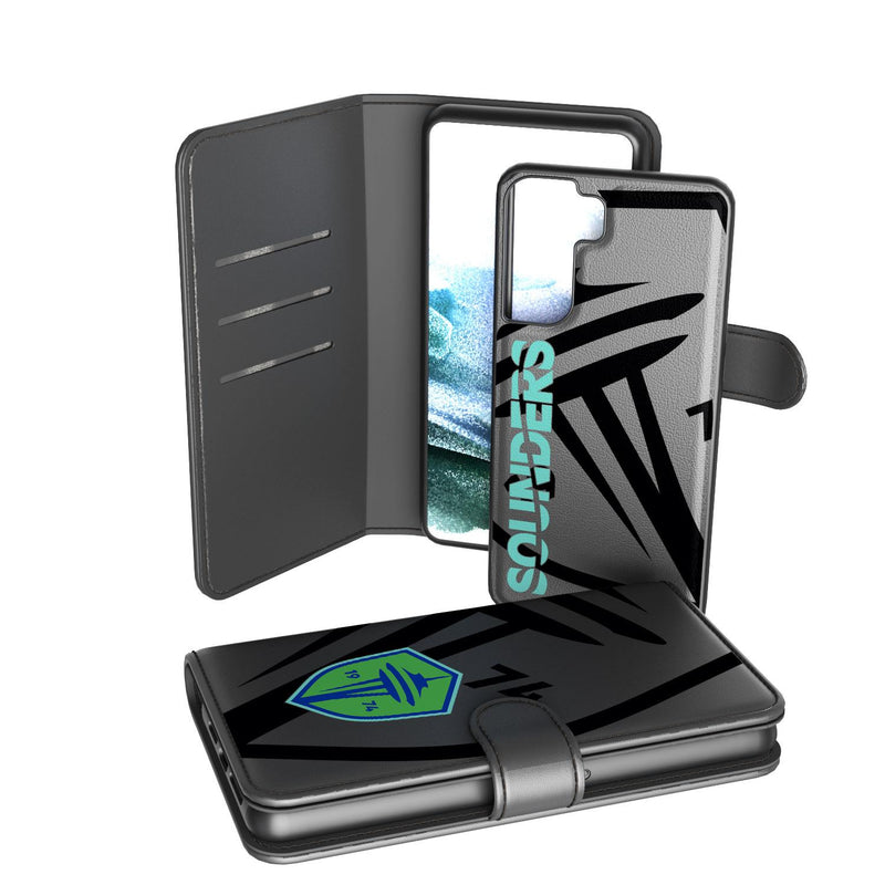 Seattle Sounders FC   Monocolor Tilt Galaxy Wallet Phone Case