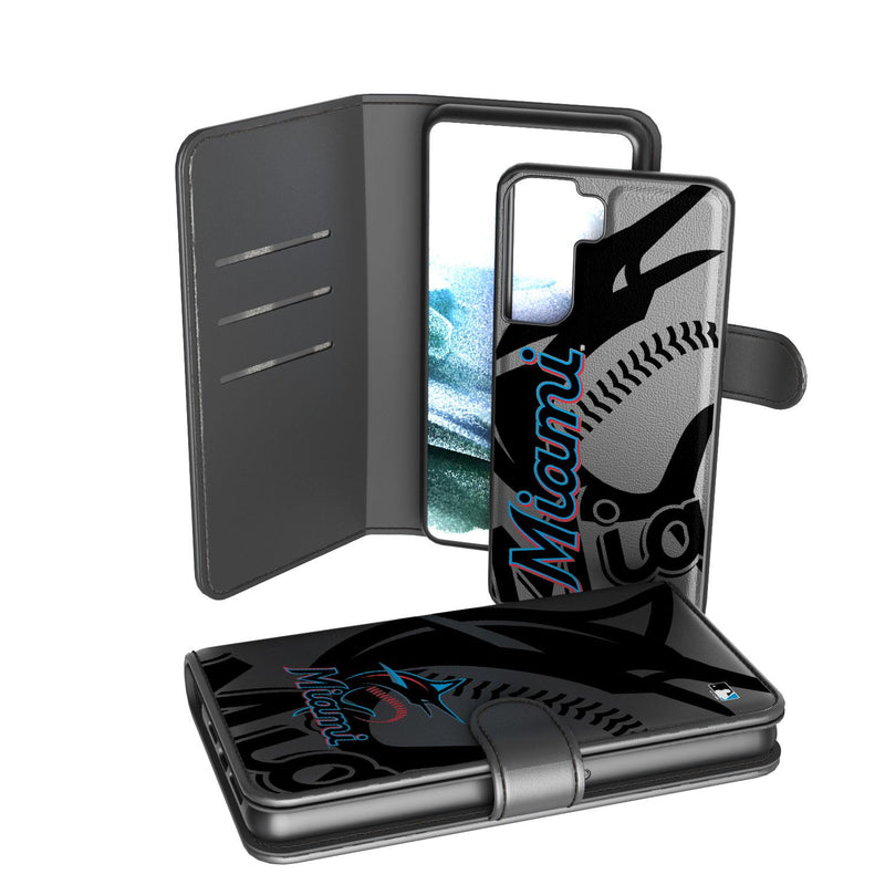 Miami Marlins Tilt Galaxy Wallet Case