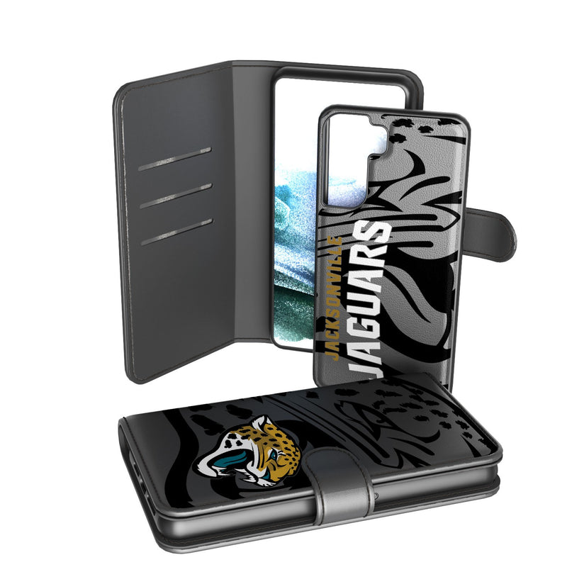 Jacksonville Jaguars Tilt Galaxy Wallet Case