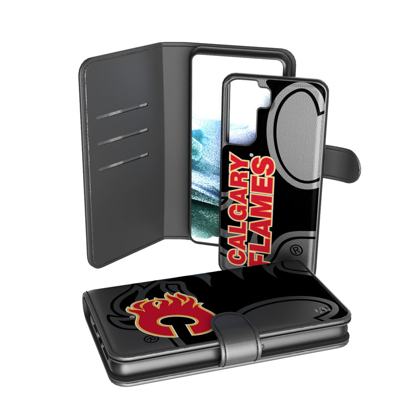 Calgary Flames Tilt Galaxy Wallet Case