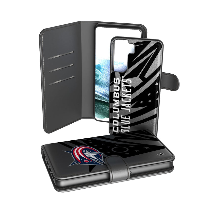 Columbus Blue Jackets Tilt Galaxy Wallet Case