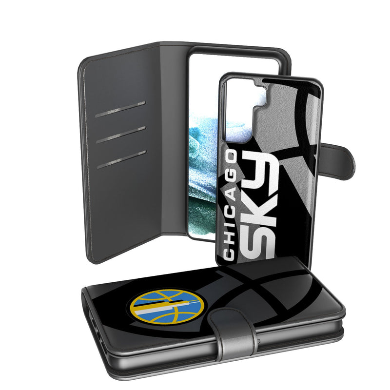 Chicago Sky Tilt Galaxy Wallet Case